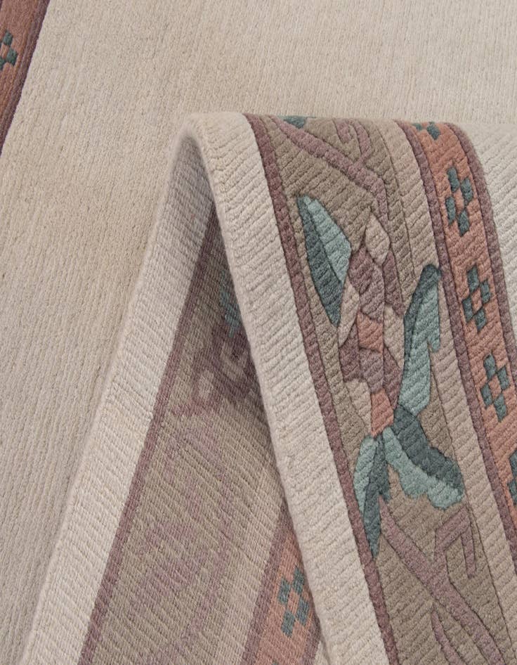 Detail image of 5' 8 x 7' 11  Hand Knotted Tibet Wool Rug