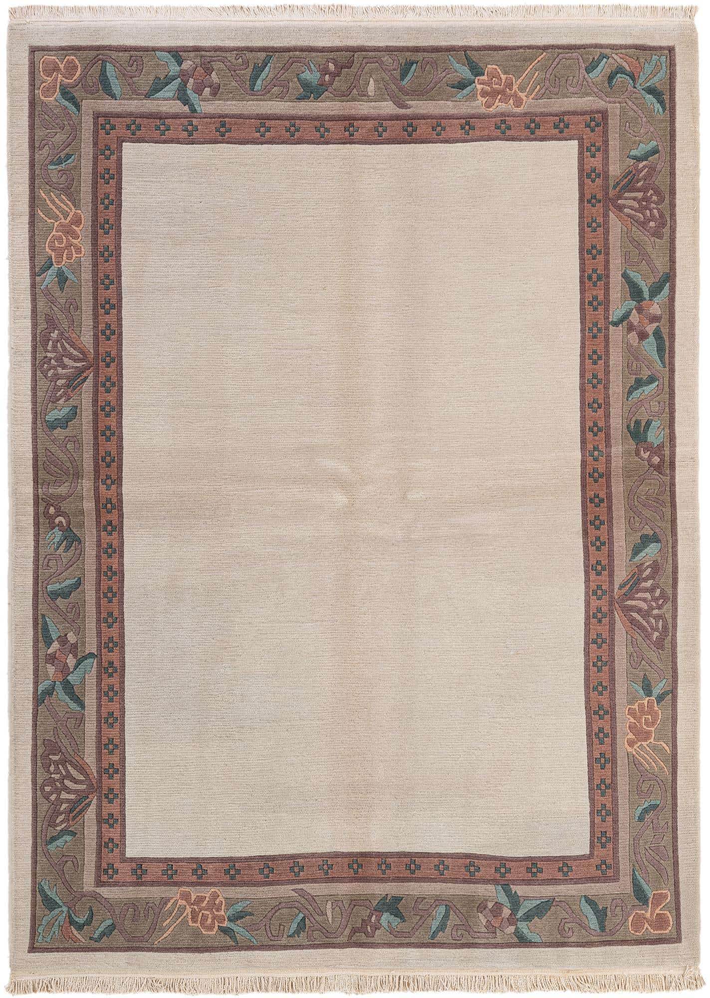 5' 8 x 7' 11 Hand Knotted Tibet Wool Rug