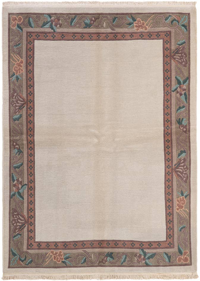 Detail image of 5' 8 x 7' 11 Hand Knotted Tibet Wool Rug