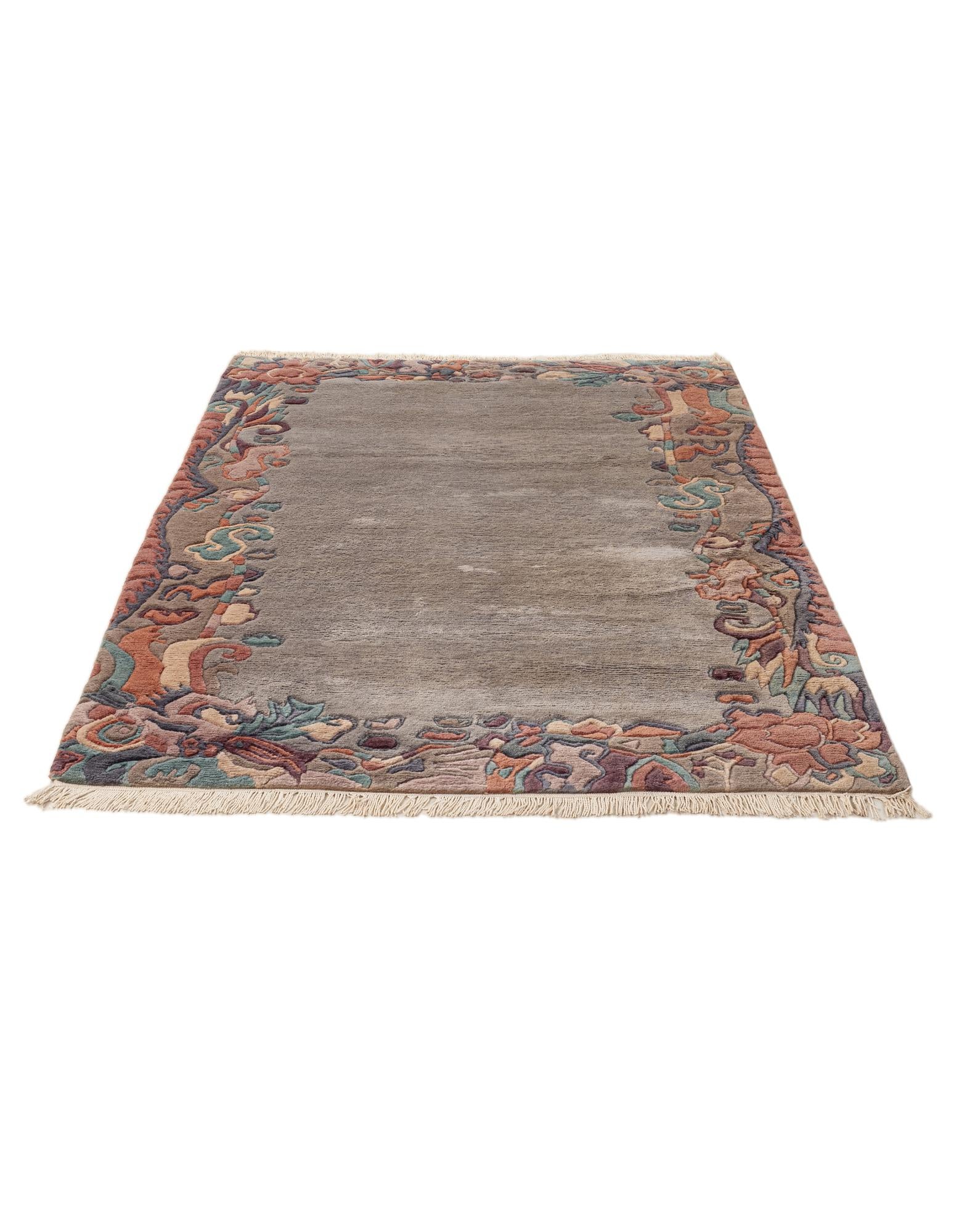 4' 1 x 6' Hand Knotted Tibet Wool Rug