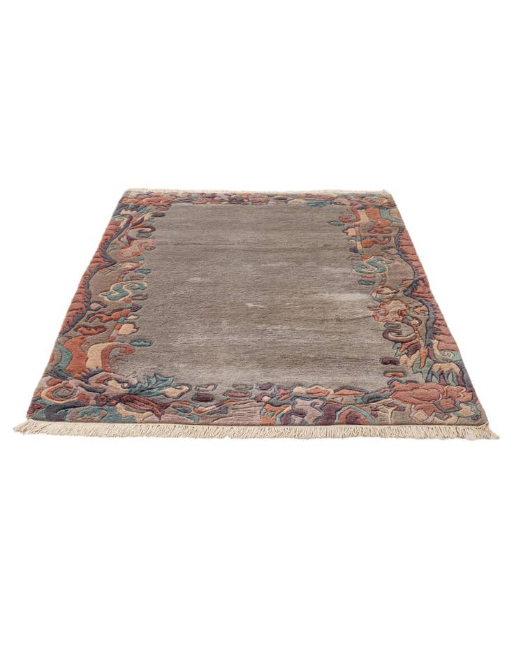 Detail image of 4' 1 x 6'  Hand Knotted Tibet Wool Rug