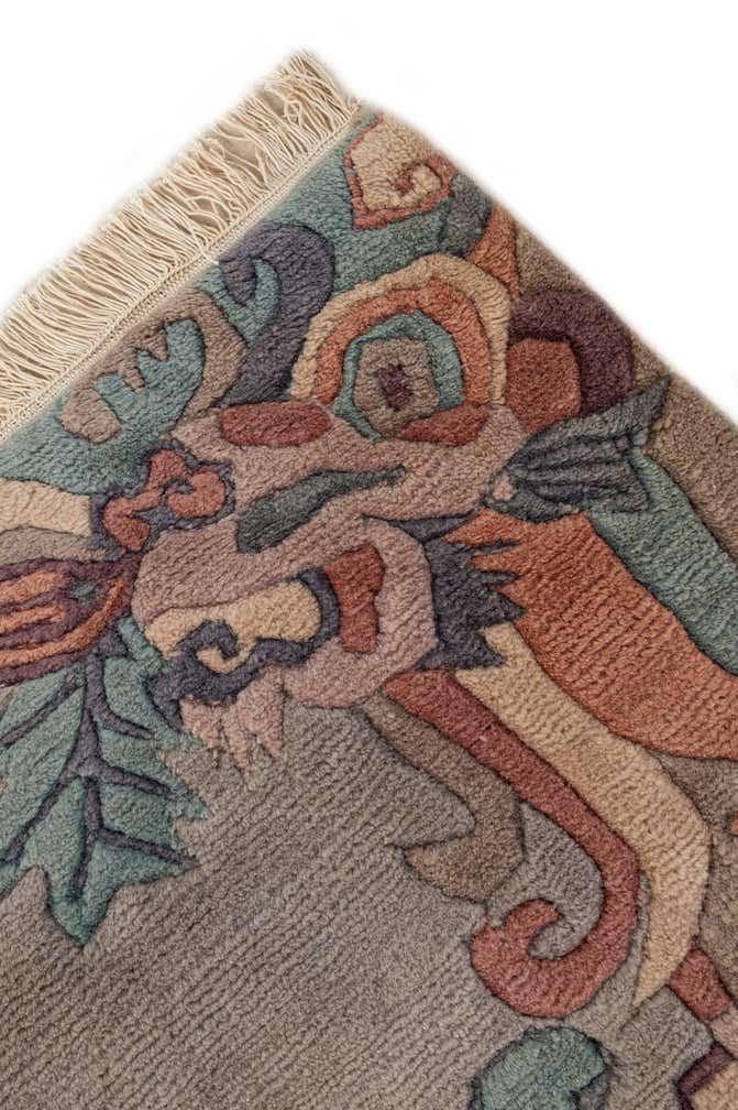 4' 1 x 6' Hand Knotted Tibet Wool Rug