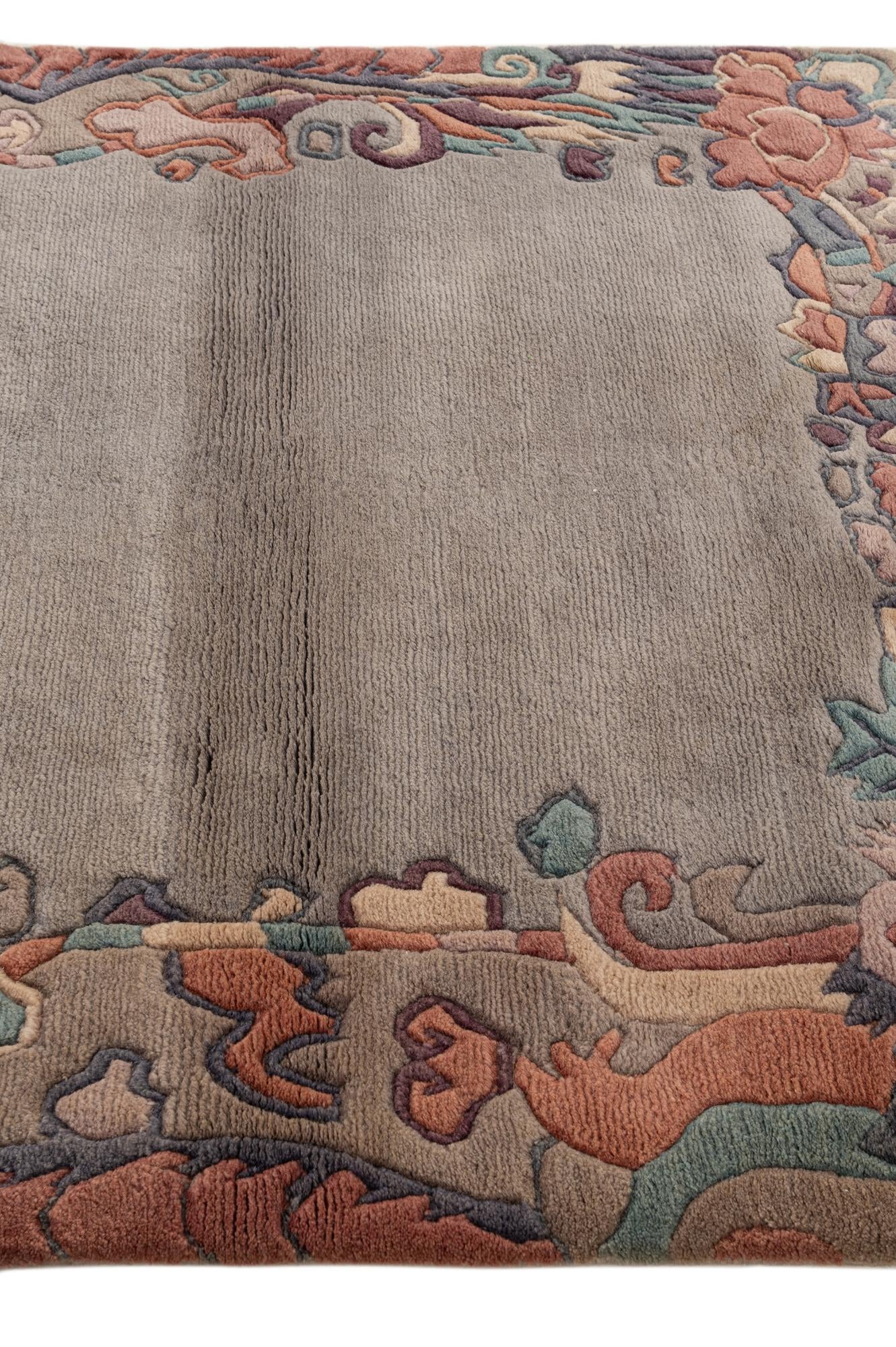 4' 1 x 6' Hand Knotted Tibet Wool Rug