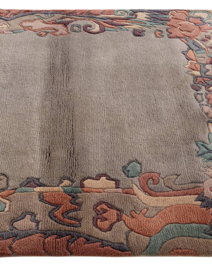 Detail image of 4' 1 x 6'  Hand Knotted Tibet Wool Rug