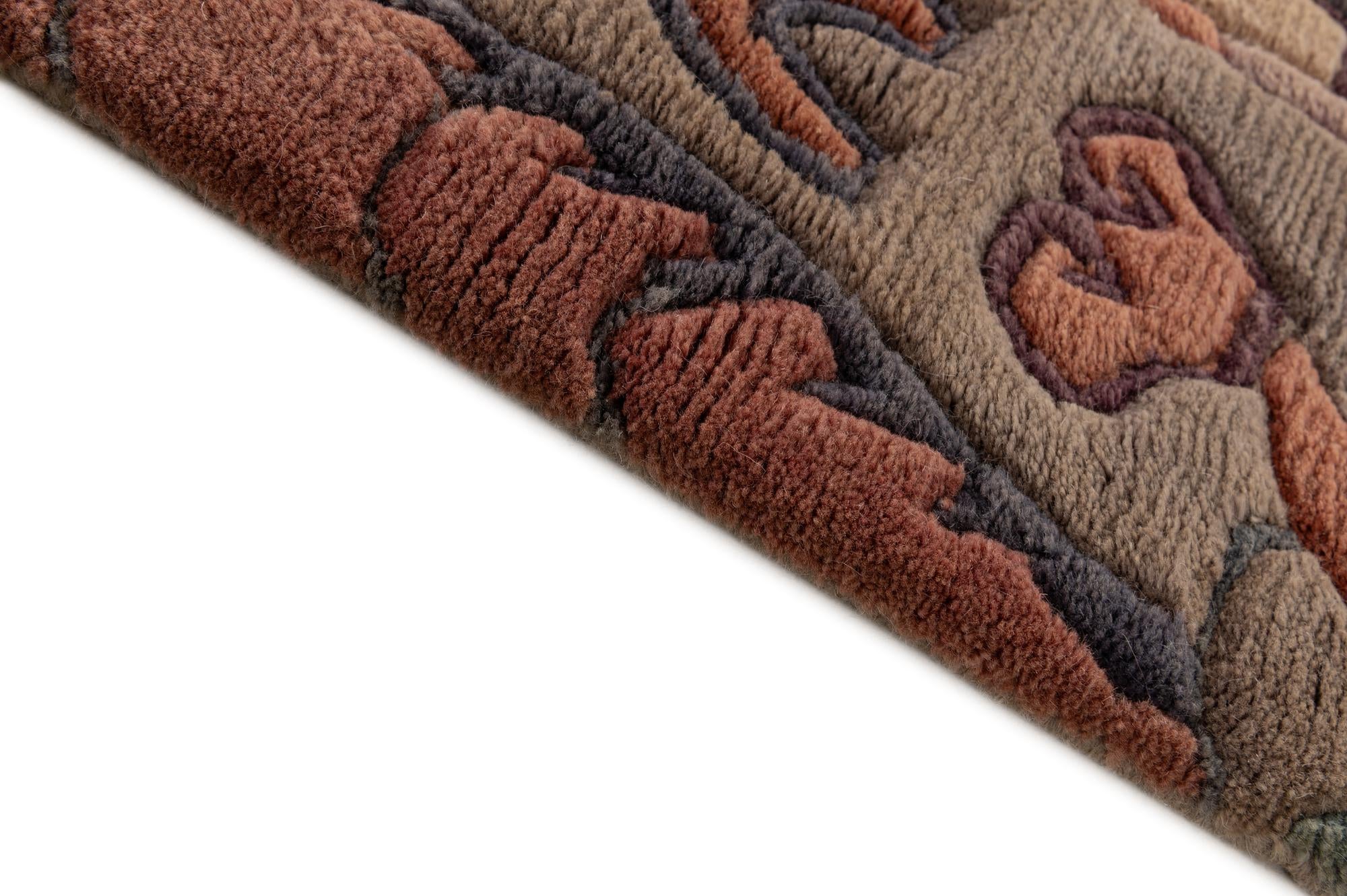 4' 1 x 6' Hand Knotted Tibet Wool Rug