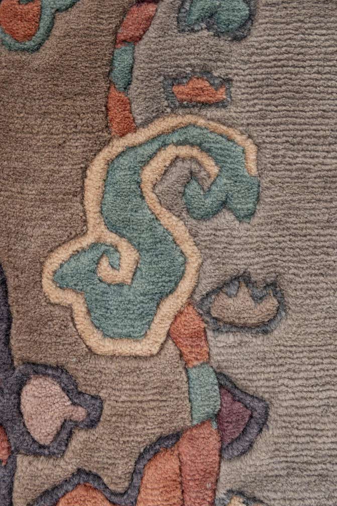4' 1 x 6' Hand Knotted Tibet Wool Rug