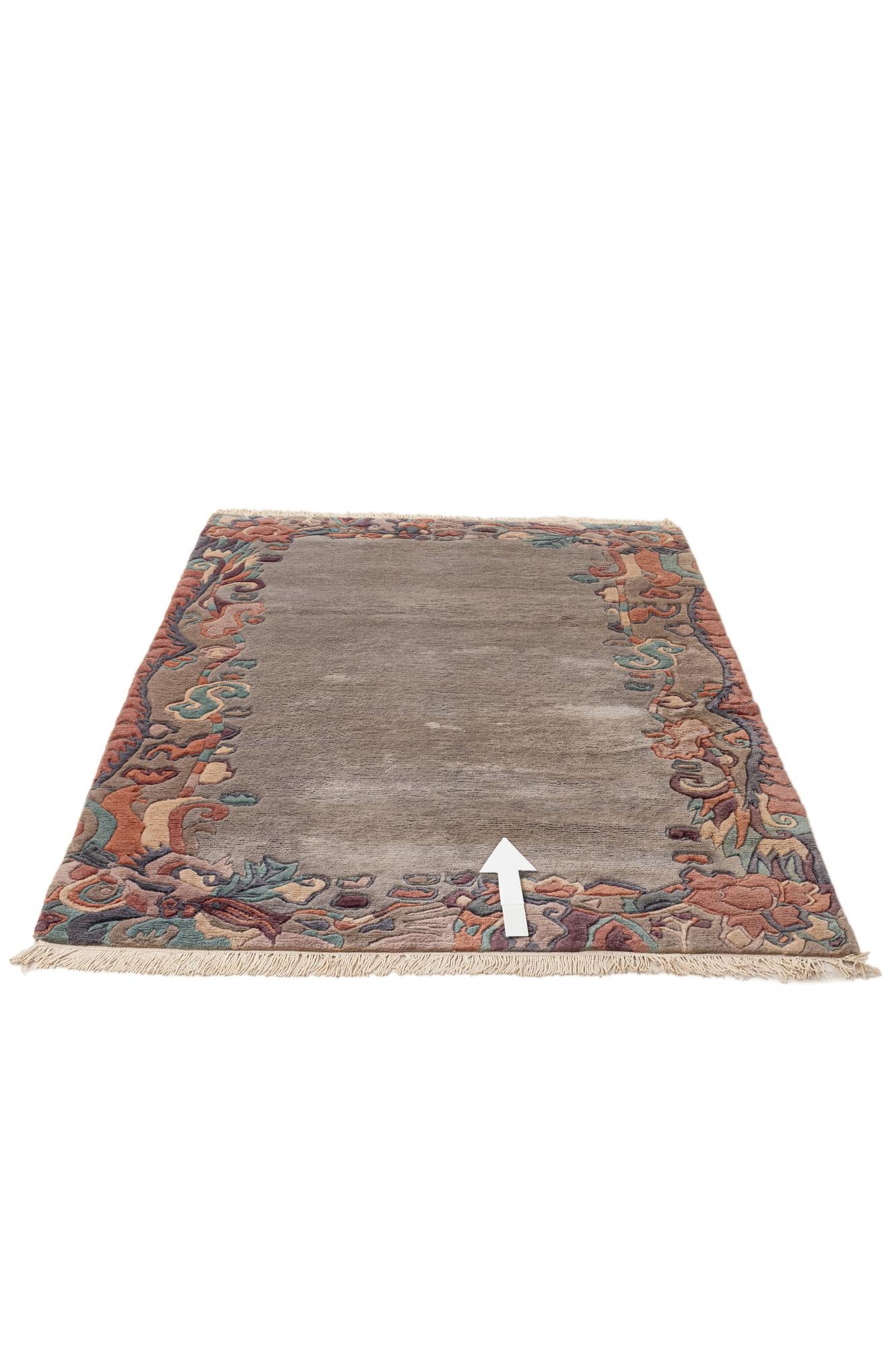 4' 1 x 6' Hand Knotted Tibet Wool Rug
