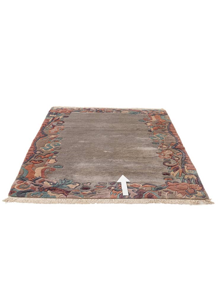 Detail image of 4' 1 x 6'  Hand Knotted Tibet Wool Rug