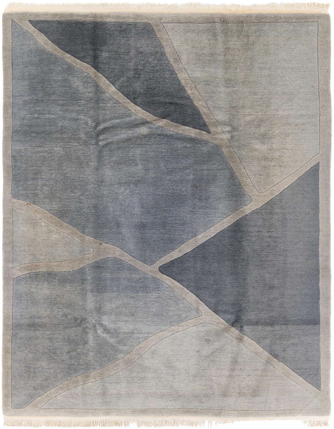 6' 7 x 9' 3 Hand Knotted Tibet Wool Rug