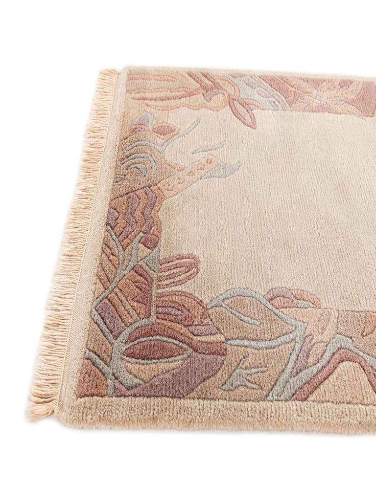 Detail image of 2' 4 x 4' 5  Hand Knotted Tibet Wool Rug