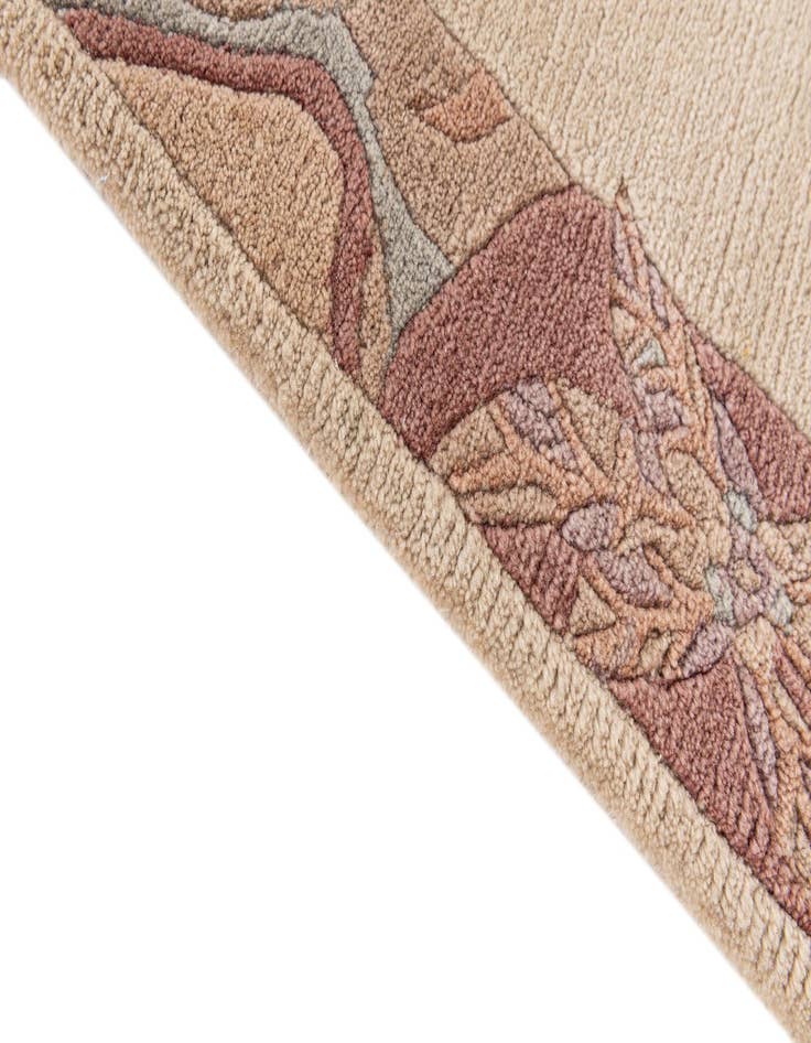 Detail image of 2' 4 x 4' 5  Hand Knotted Tibet Wool Rug