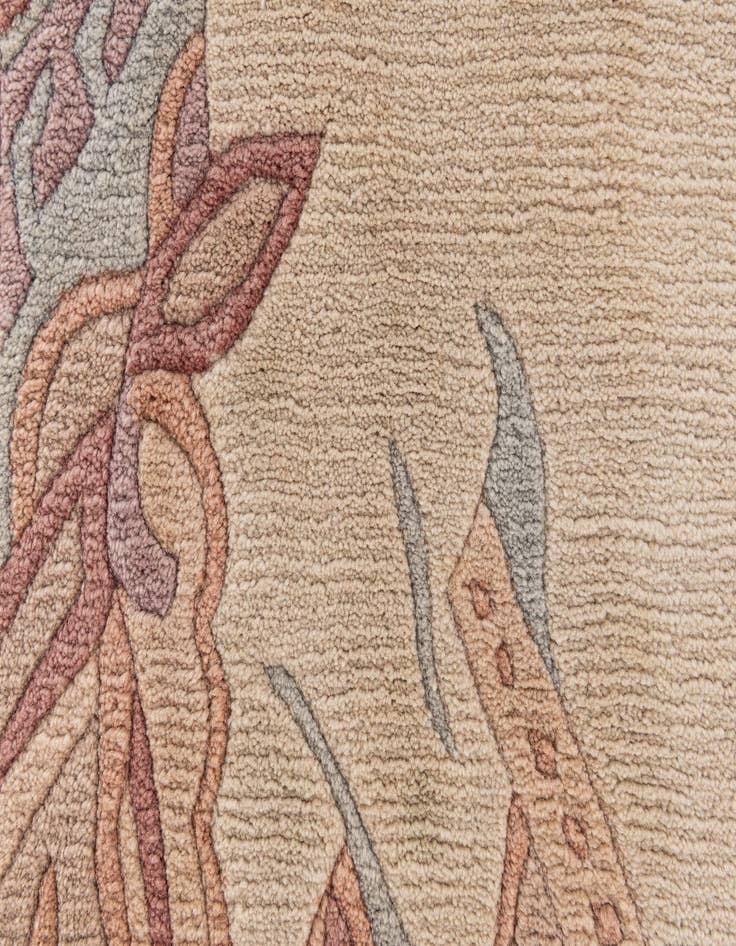 Detail image of 2' 4 x 4' 5  Hand Knotted Tibet Wool Rug