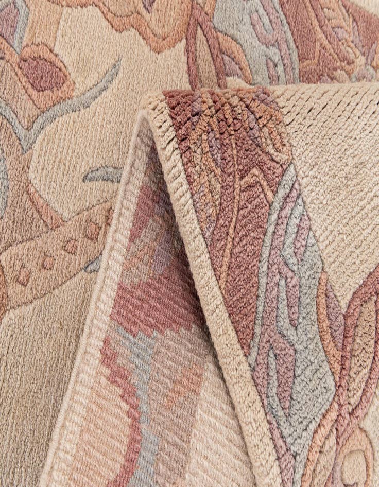 Detail image of 2' 4 x 4' 5  Hand Knotted Tibet Wool Rug