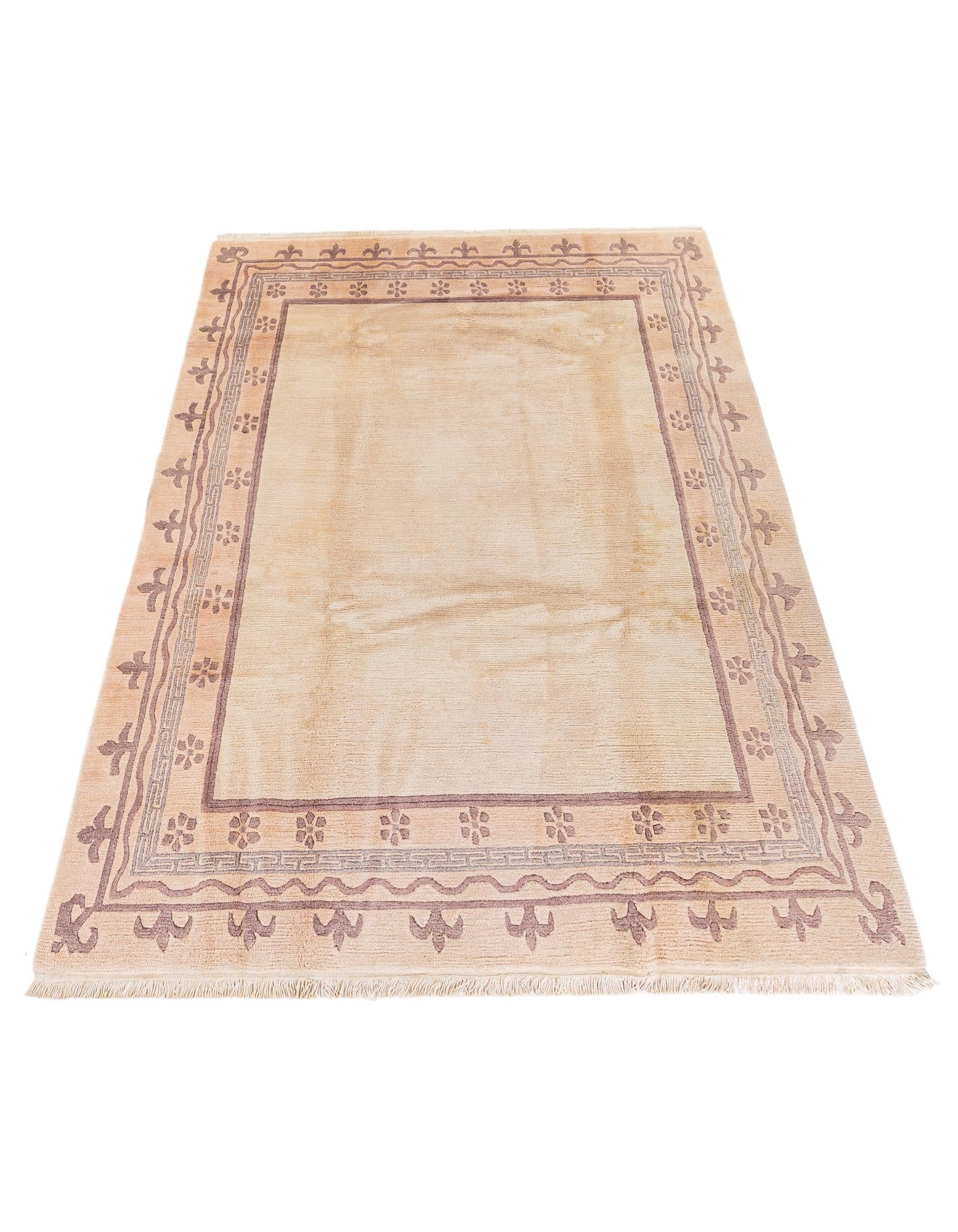 6' 6 x 9' 7 Hand Knotted Tibet Wool Rug