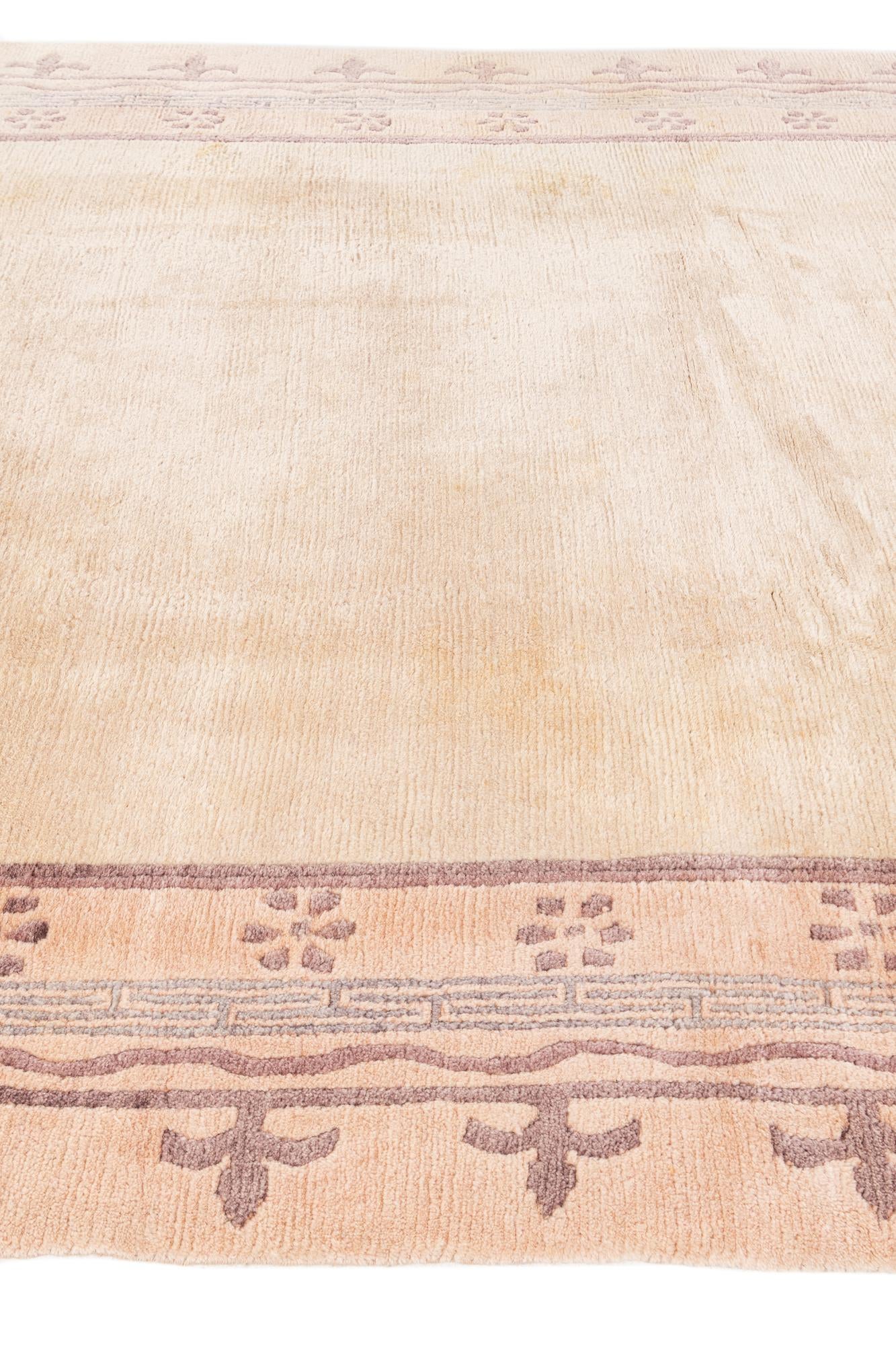 6' 6 x 9' 7 Hand Knotted Tibet Wool Rug