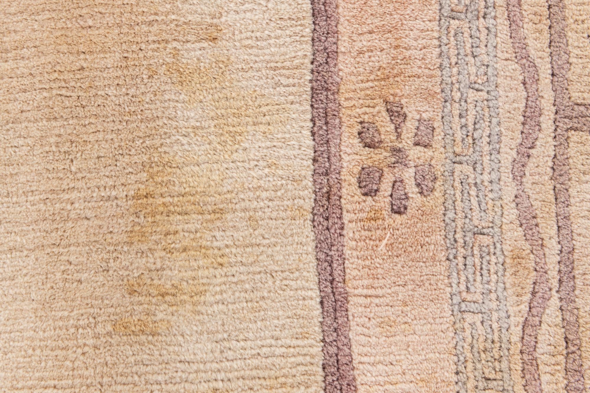 6' 6 x 9' 7 Hand Knotted Tibet Wool Rug