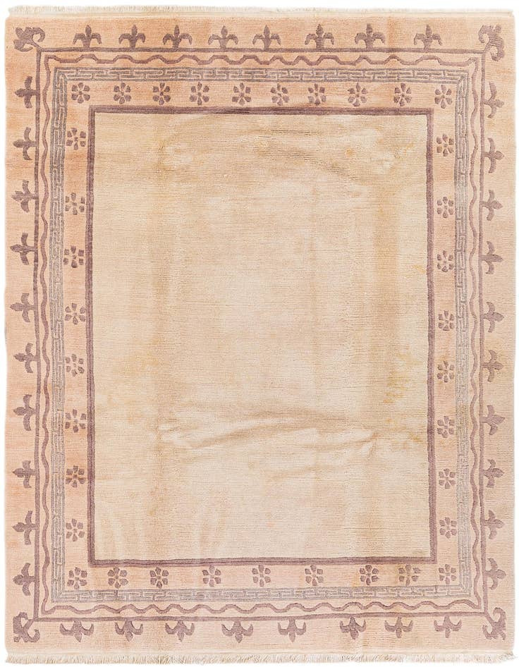 Detail image of 6' 6 x 9' 7 Hand Knotted Tibet Wool Rug