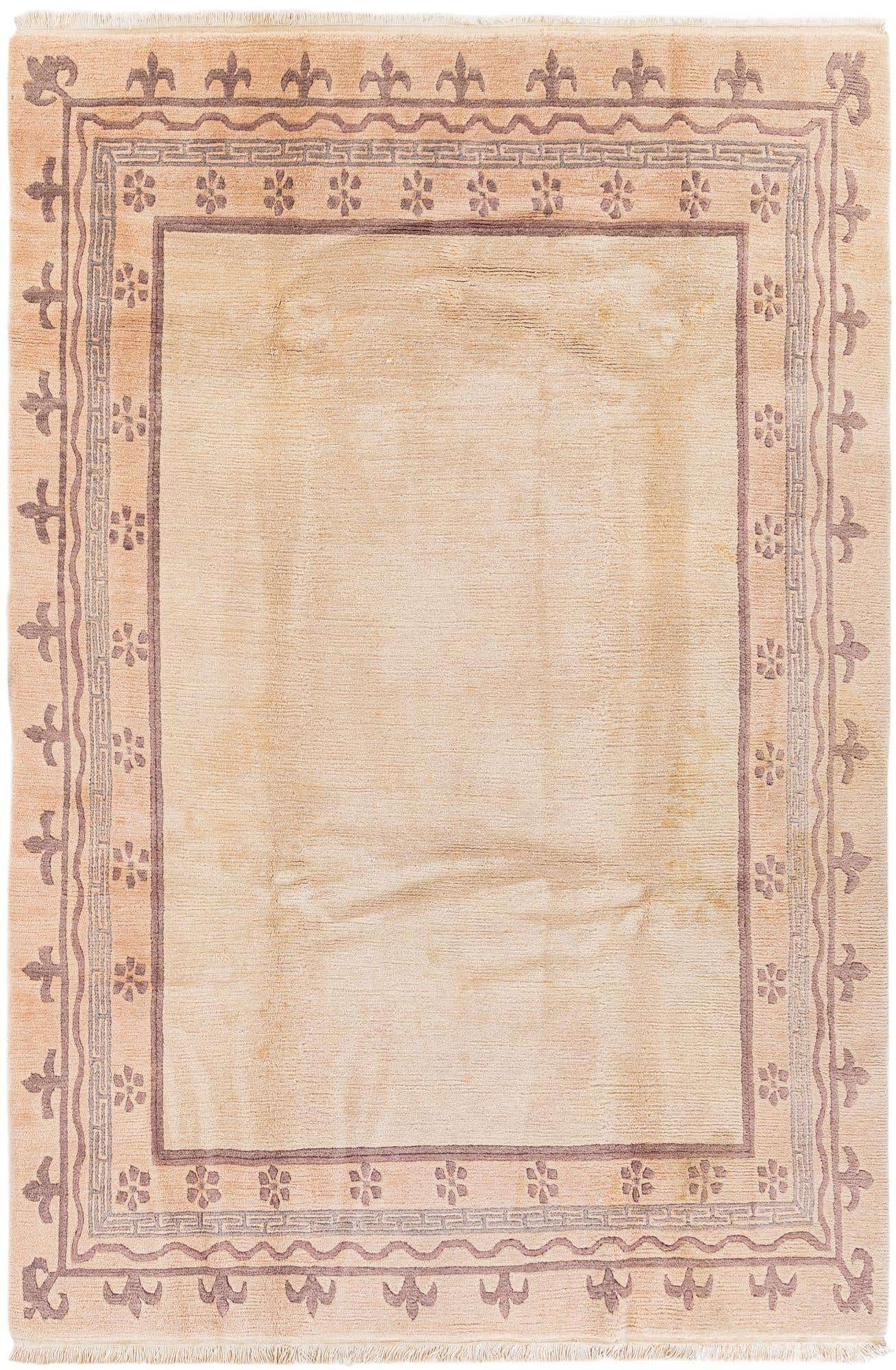 6' 6 x 9' 7 Hand Knotted Tibet Wool Rug