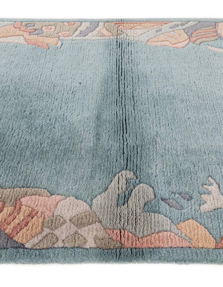 Detail image of 3' 1 x 4' 9 Hand Knotted Tibet Wool Rug