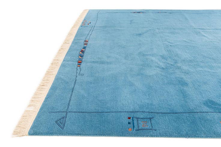 Detail image of 8' 1 x 11' 5 Hand Knotted Tibet Wool Rug