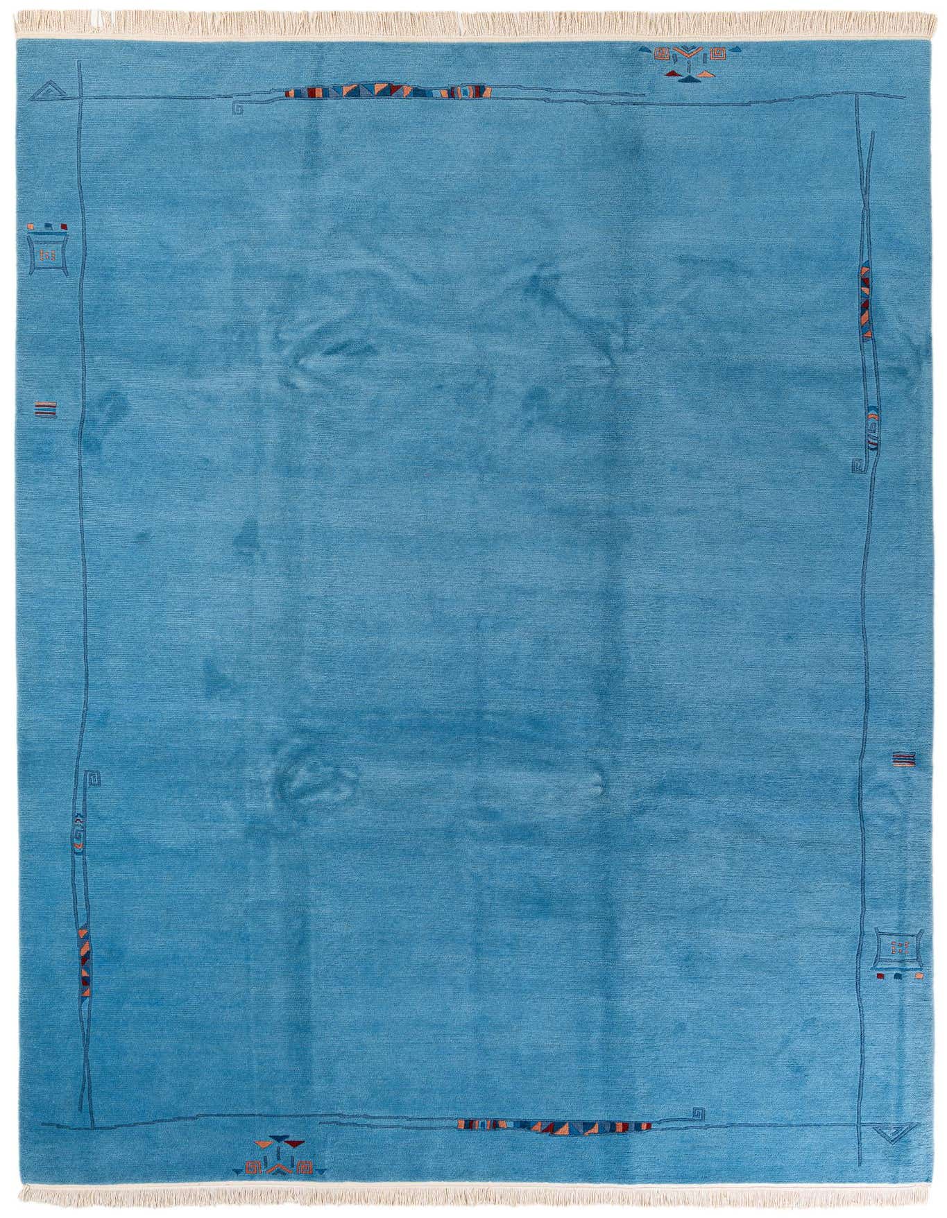 8' 1 x 11' 5 Hand Knotted Tibet Wool Rug