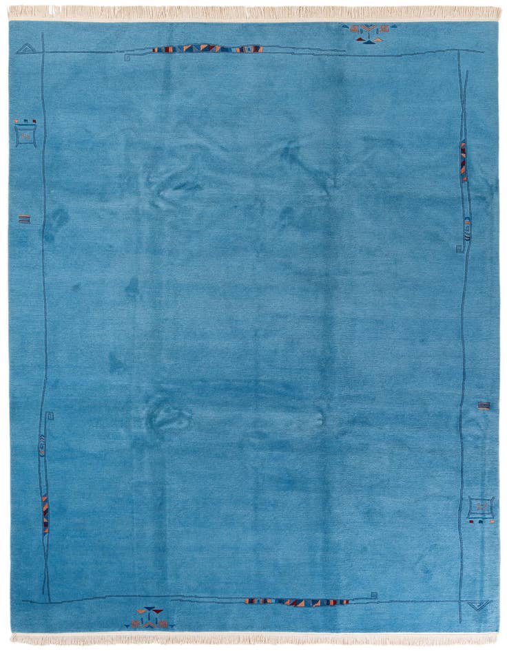 Detail image of 8' 1 x 11' 5 Hand Knotted Tibet Wool Rug