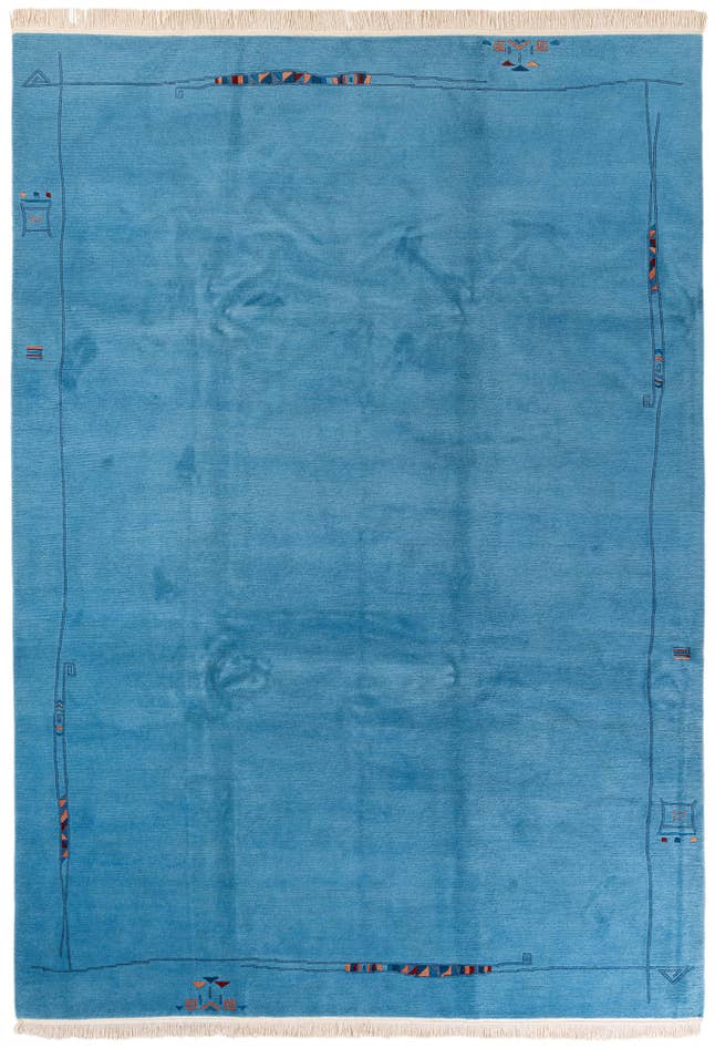 Detail image of 8' 1 x 11' 5 Hand Knotted Tibet Wool Rug