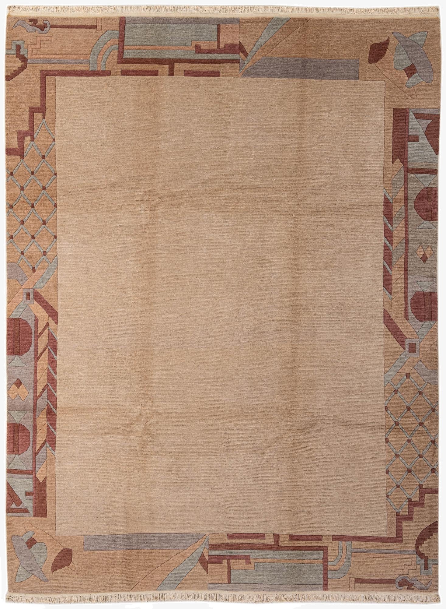 8' 4 x 11' 2  Hand Knotted Tibet Wool Rug