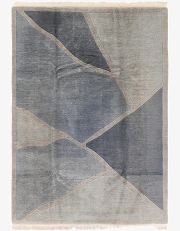 6' 7 x 9' 3 Hand Knotted Tibet Wool Rug