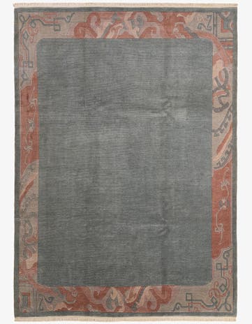 8' 5 x 11' 7 Hand Knotted Tibet Wool Rug