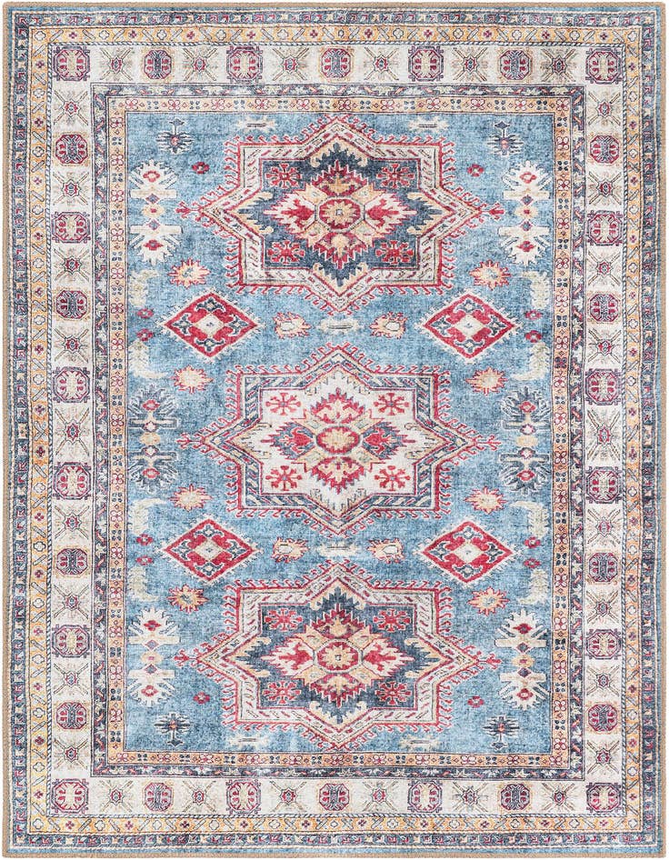 Detail image of 4' 1 x 6' 1 Washable Timeless Rug