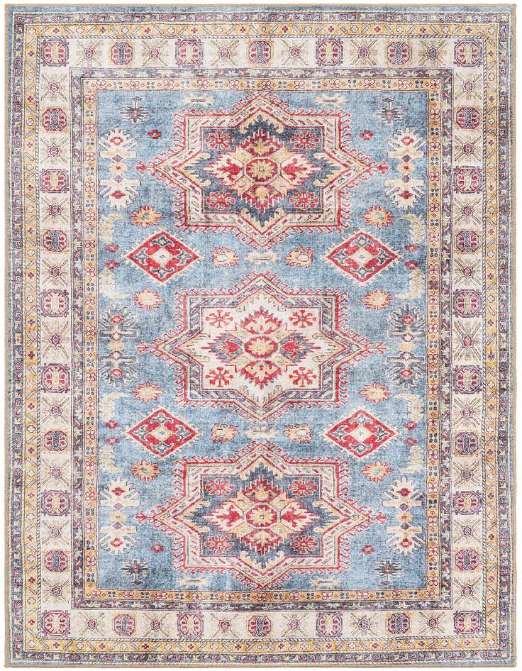 Detail image of 5' 1 x 8' Washable Timeless Rug