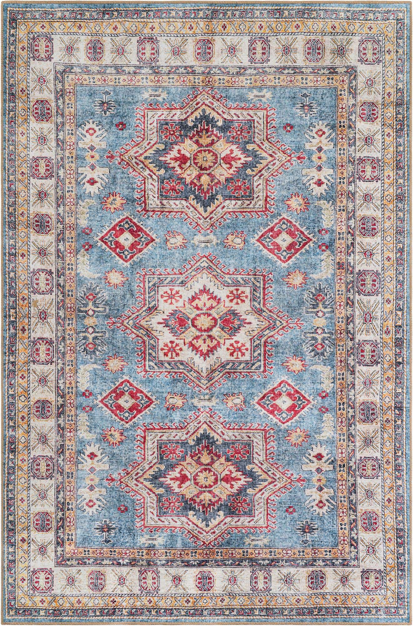 6' 1 x 9' Washable Timeless Rug