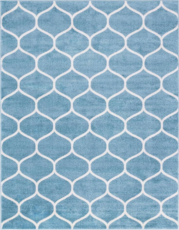 Detail image of 5' 3 x 8' Trellis Frieze Rug