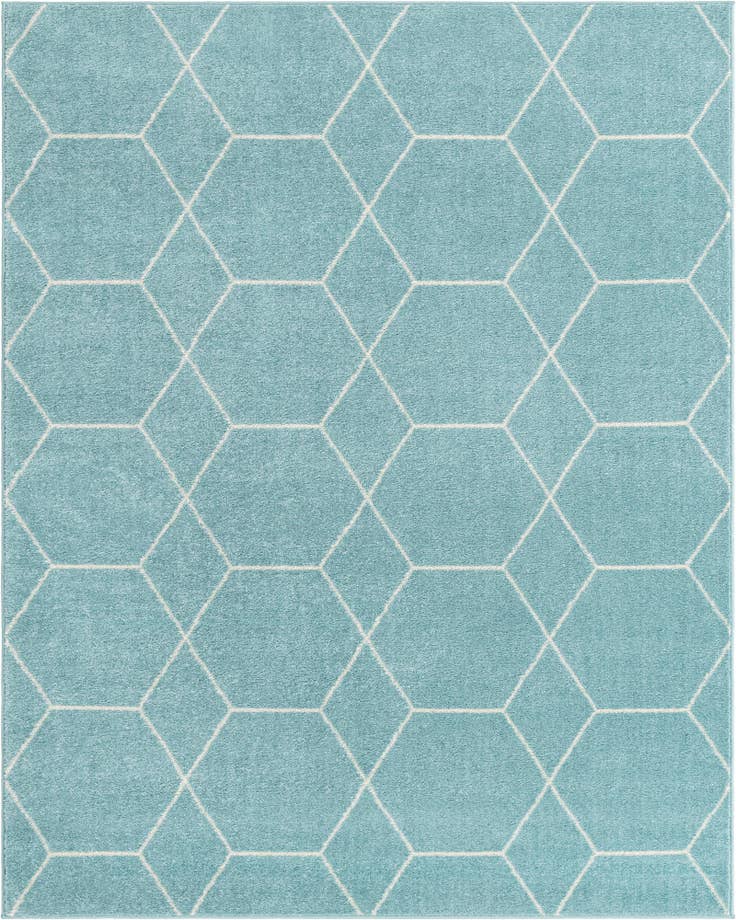 Detail image of 7' 10 x 10' Trellis Frieze Rug