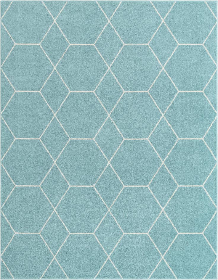 Detail image of 7' 10 x 11' Trellis Frieze Rug