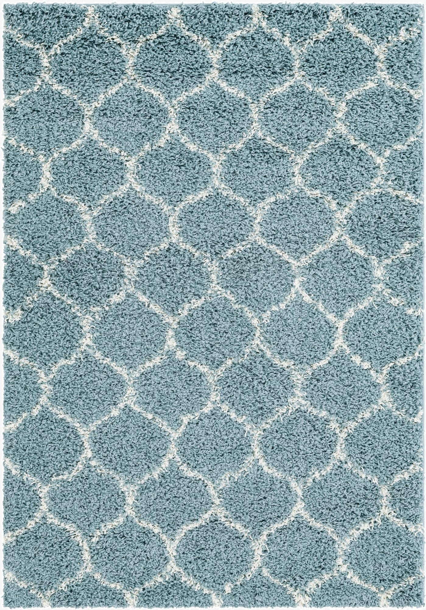 4' x 6' Trellis Shag Rug