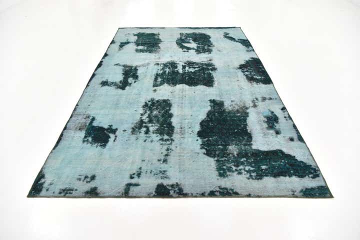 6' 3 x 10' Hand Knotted Ultra Vintage Persian Wool Rug