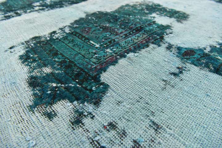 6' 3 x 10' Hand Knotted Ultra Vintage Persian Wool Rug