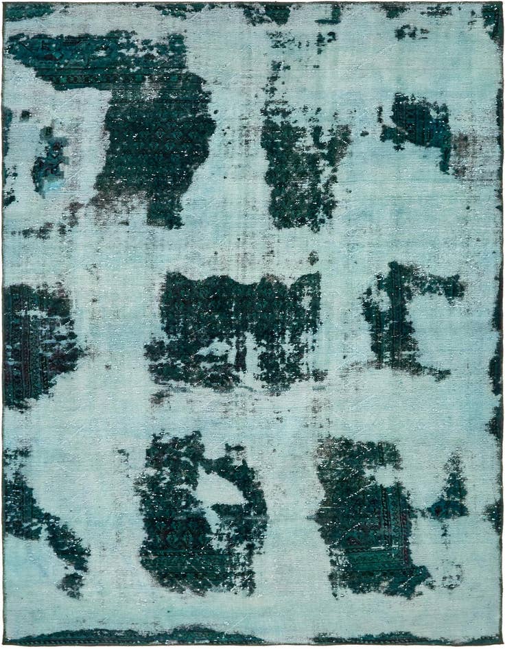 Detail image of 6' 3 x 10' Hand Knotted Ultra Vintage Persian Wool Rug