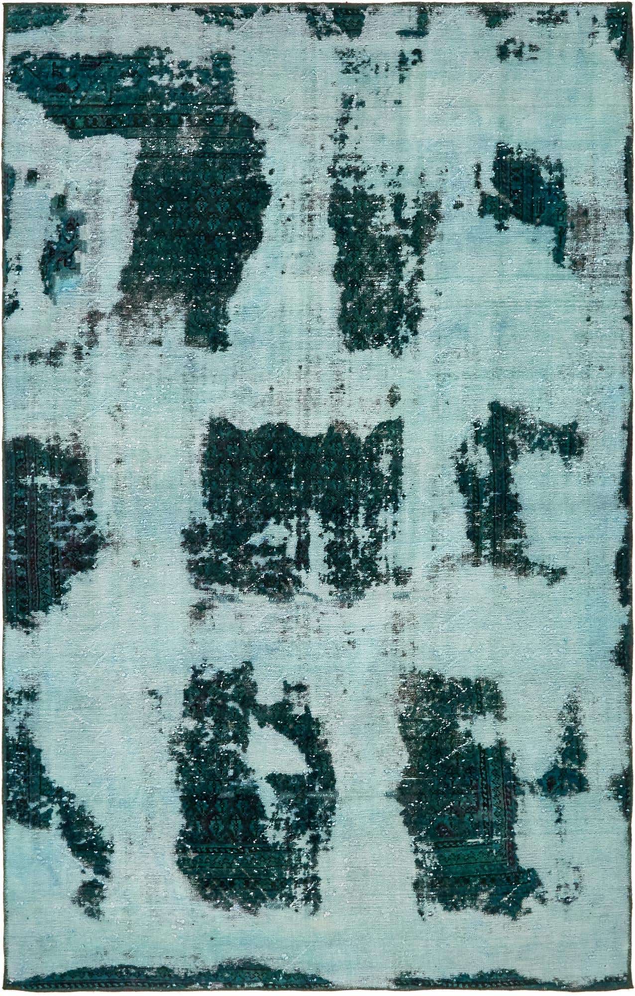 6' 3 x 10' Hand Knotted Ultra Vintage Persian Wool Rug