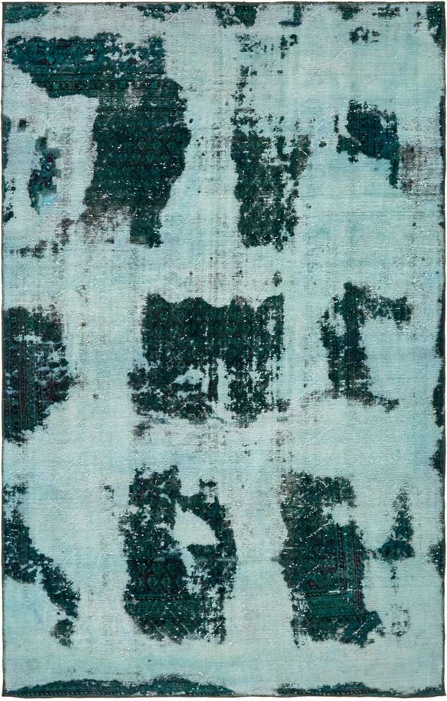 6' 3 x 10' Hand Knotted Ultra Vintage Persian Wool Rug