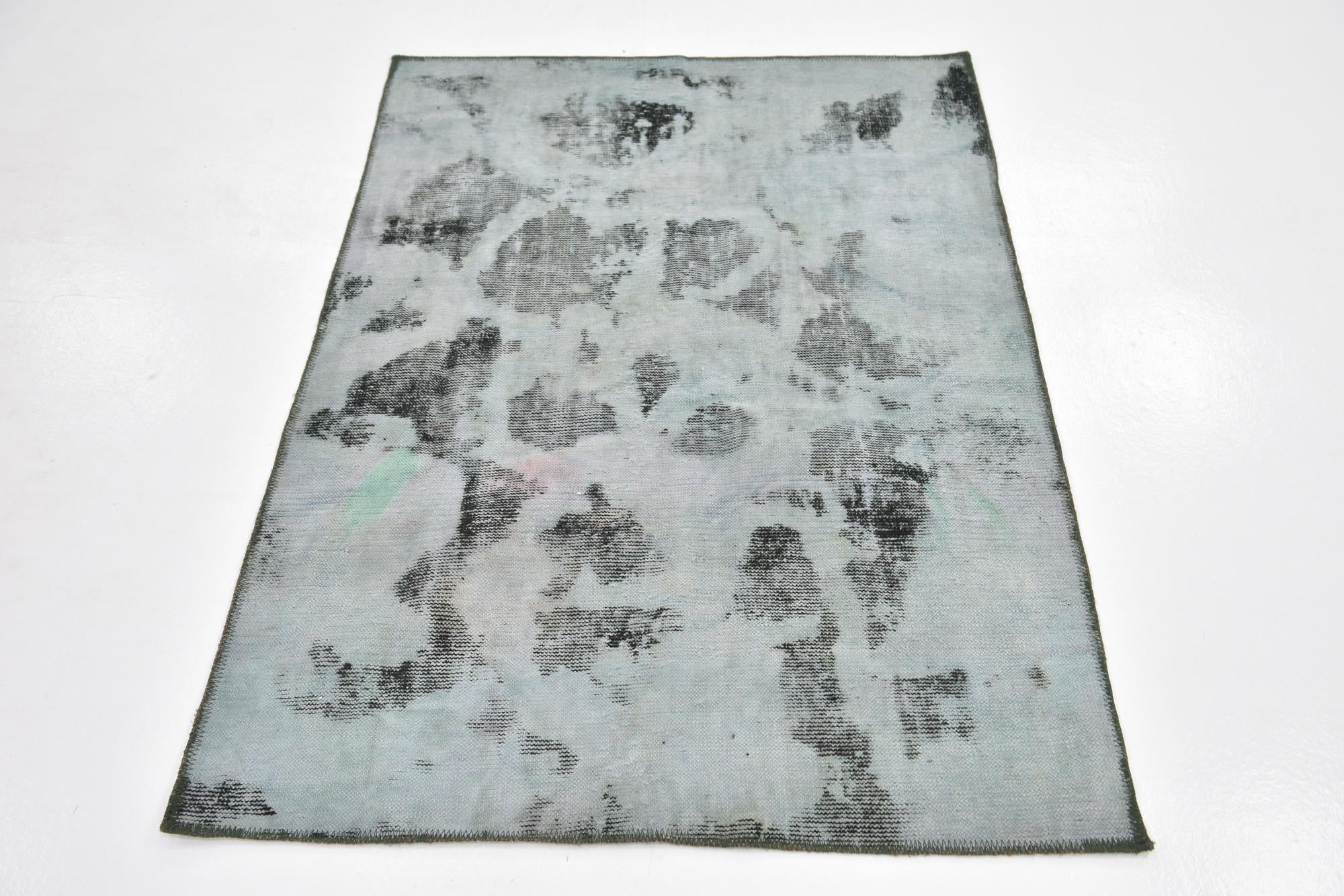 3' 5 x 4' 8 Hand Knotted Ultra Vintage Persian Wool Rug