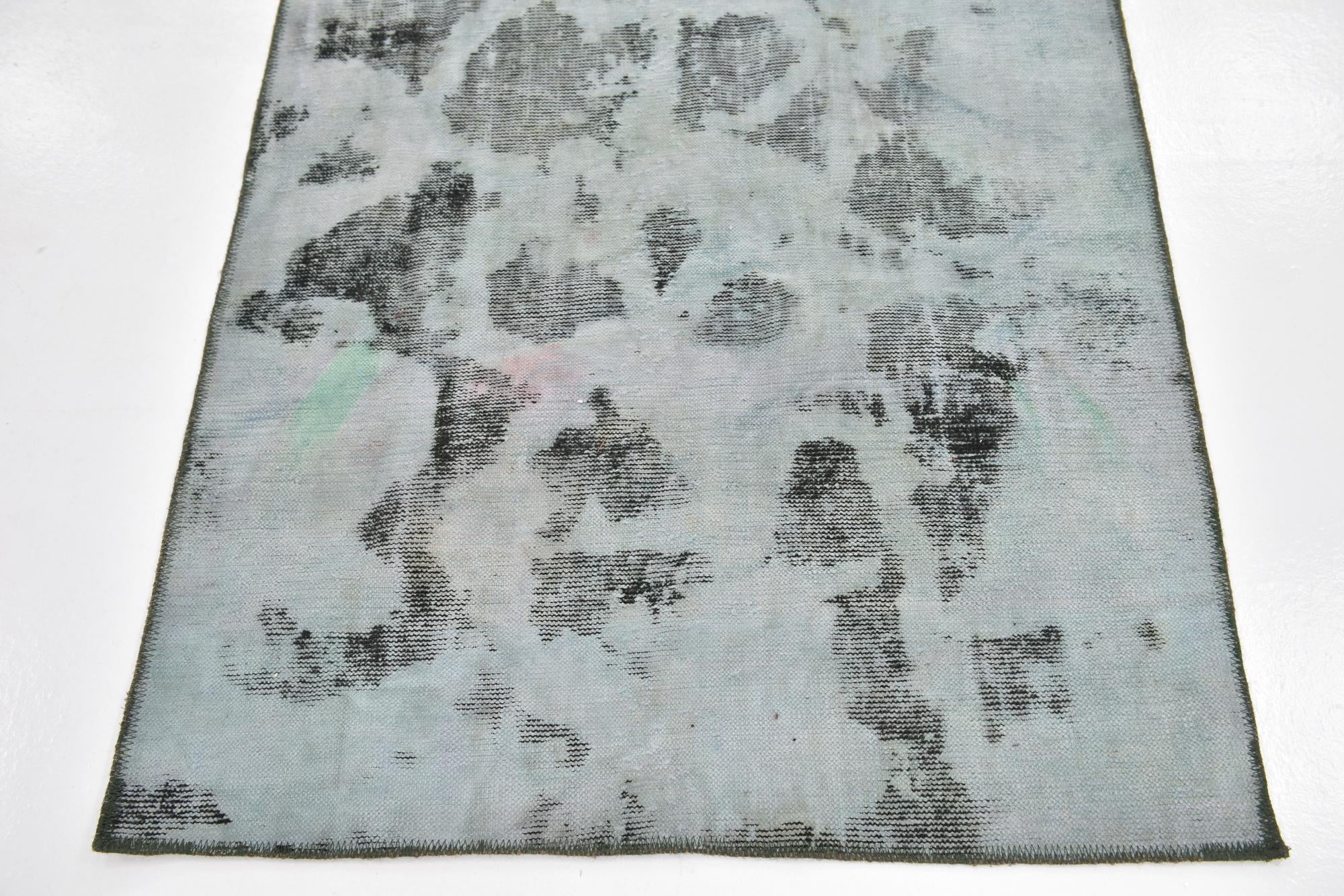 3' 5 x 4' 8 Hand Knotted Ultra Vintage Persian Wool Rug