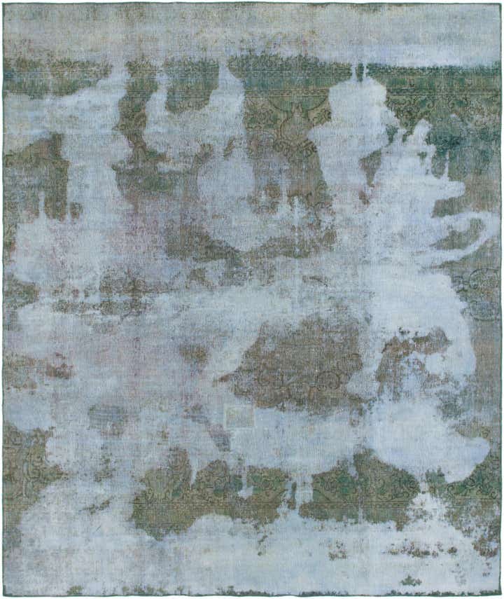 8' 10 x 10' 7 Hand Knotted Ultra Vintage Persian Wool Rug