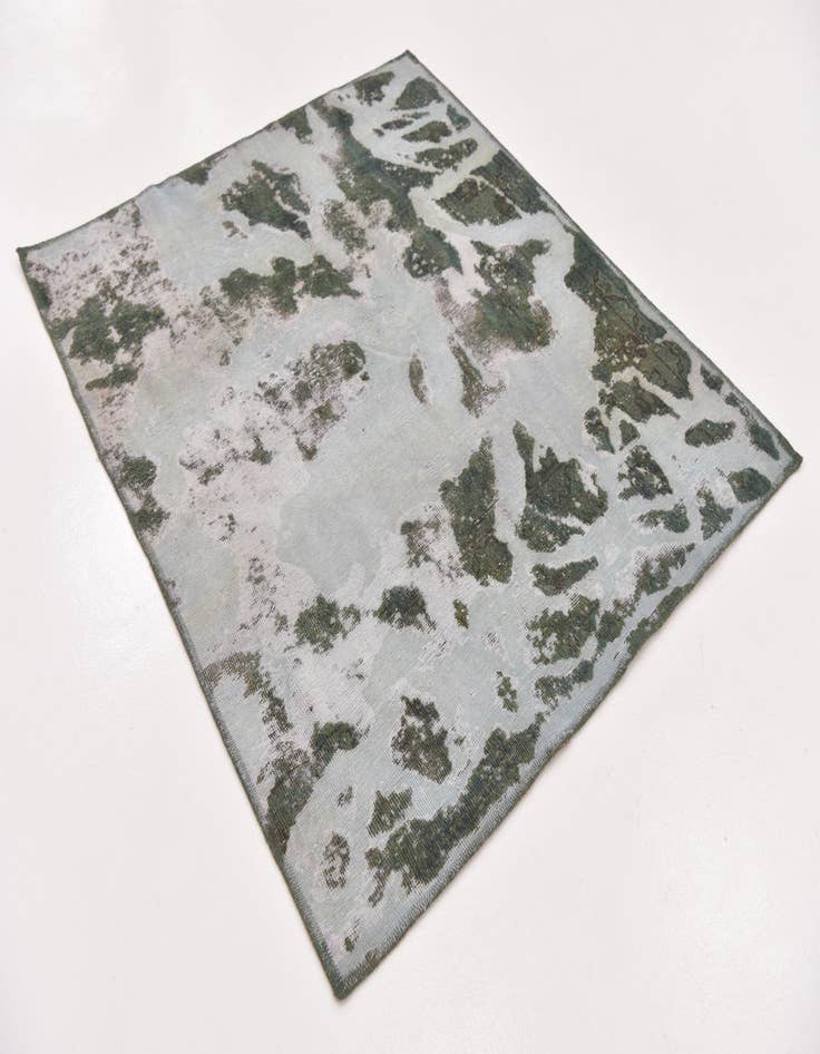 Detail image of 4' 5 x 5' 2  Hand Knotted Ultra Vintage Persian Wool Rug