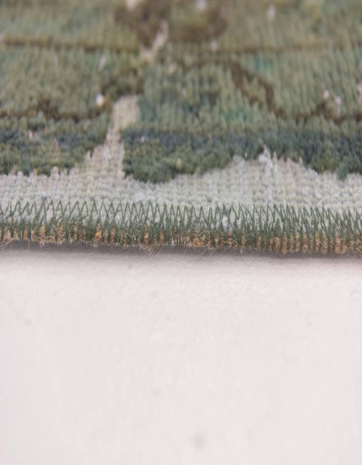 Detail image of 4' 5 x 5' 2  Hand Knotted Ultra Vintage Persian Wool Rug