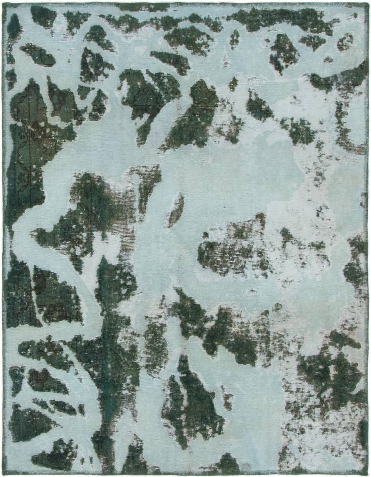 Detail image of 4' 5 x 5' 2 Hand Knotted Ultra Vintage Persian Wool Rug