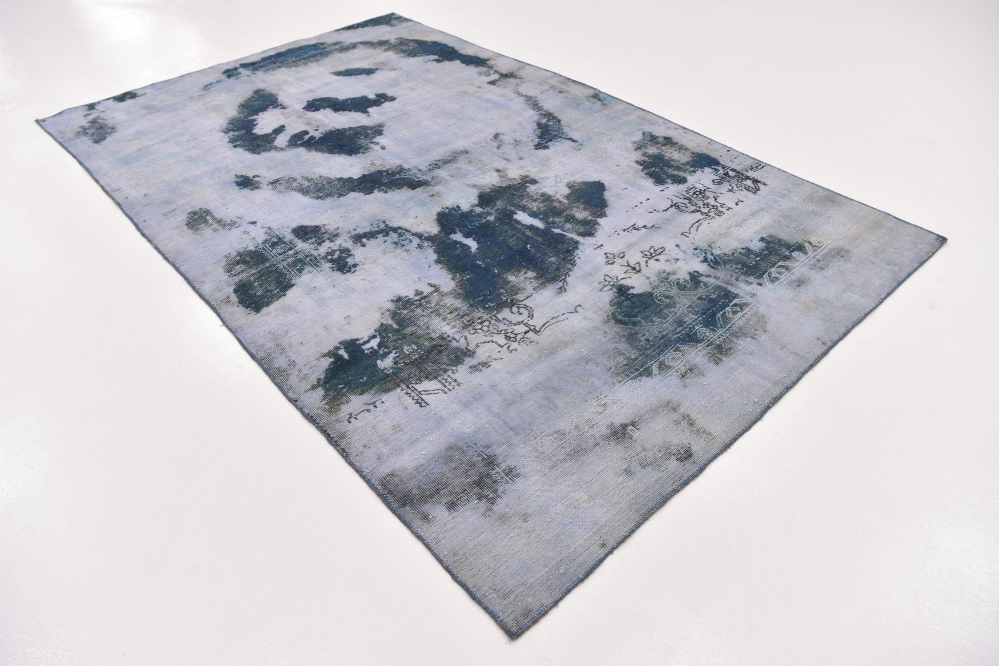 5' 7 x 9' Hand Knotted Ultra Vintage Persian Wool Rug