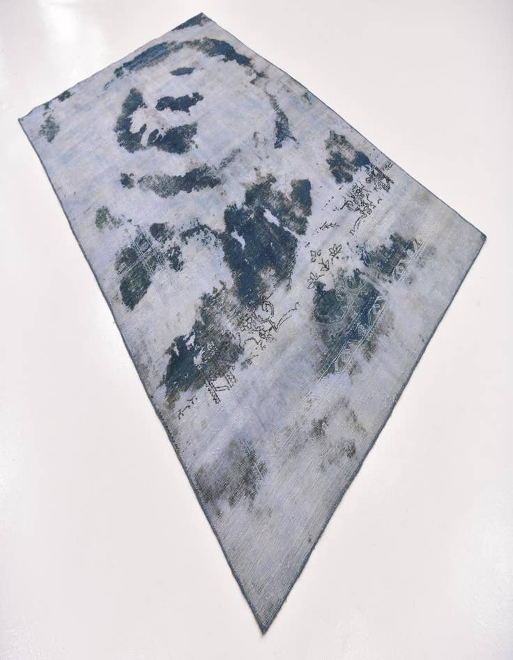 Detail image of 5' 7 x 9'  Hand Knotted Ultra Vintage Persian Wool Rug